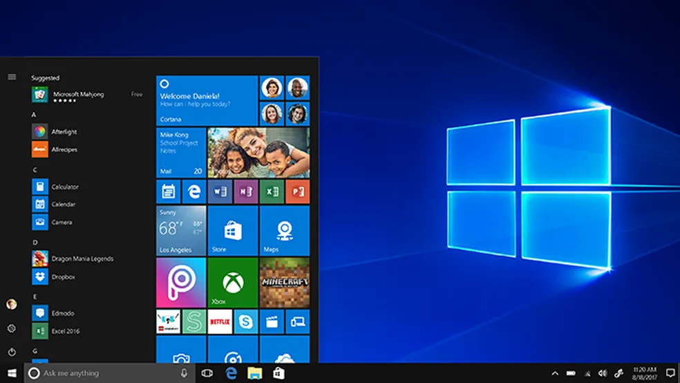 Área de Trabalho do Windows 10