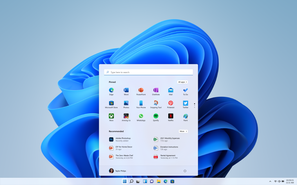 Área de Trabalho do Windows 11