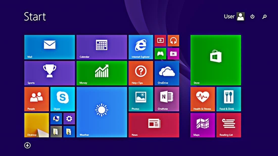 Área de Trabalho do Windows 8.1