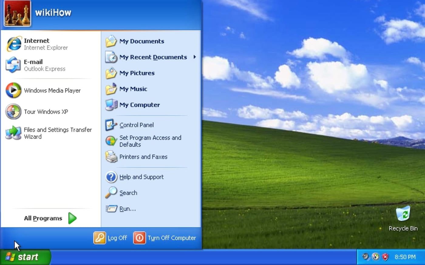 Área de Trabalho do Windows XP